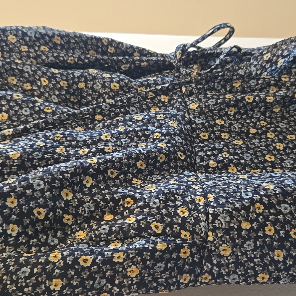 Abercrombie & Fitch Navy Floral Midi Dress - Picture 11 of 13